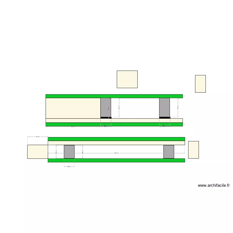 cloison. Plan de 