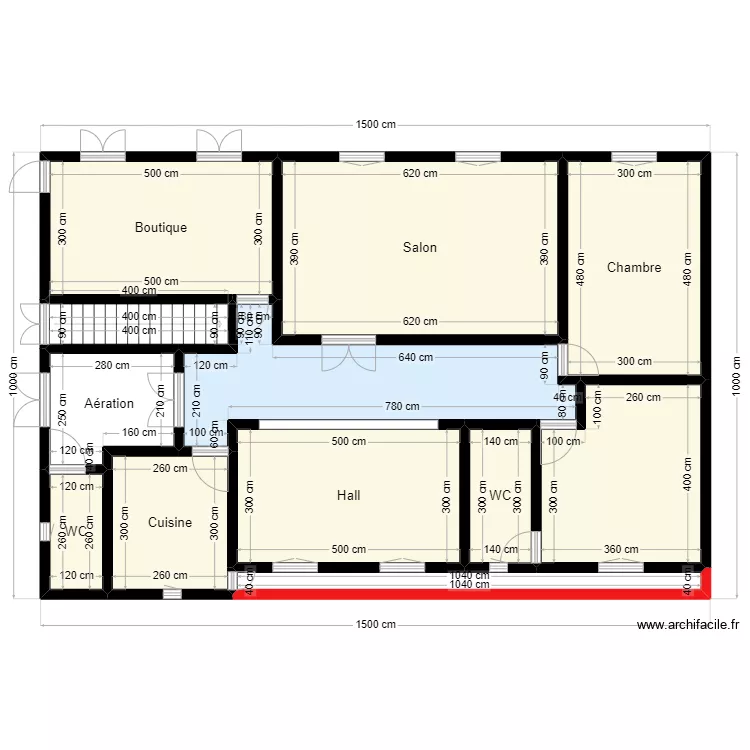 Plan de terrain 15m x 10m Client 46 32 39 04. Plan de 