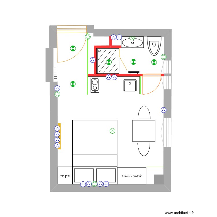 studio 6èmev5. Plan de 0 pièce et 0 m2
