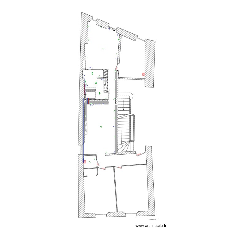electriciter SDB plus ba13. Plan de 0 pièce et 0 m2