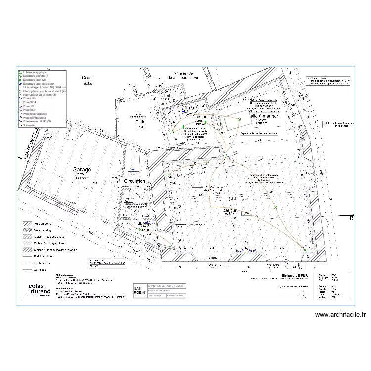 ROBIN_PLAN ELEC RDC_LE FUR_ST GUEN. Plan de 