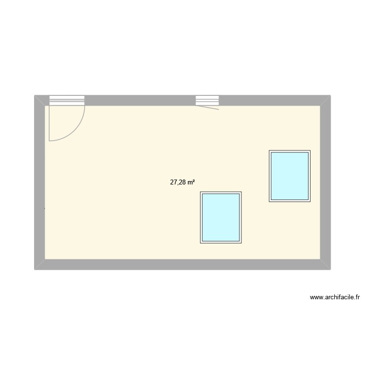 palissy etage brut. Plan de 0 pièce et 0 m2