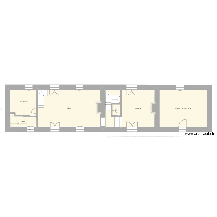Cruguel RDC v10-00-RDC Complet. Plan de 7 pièces et 114 m2