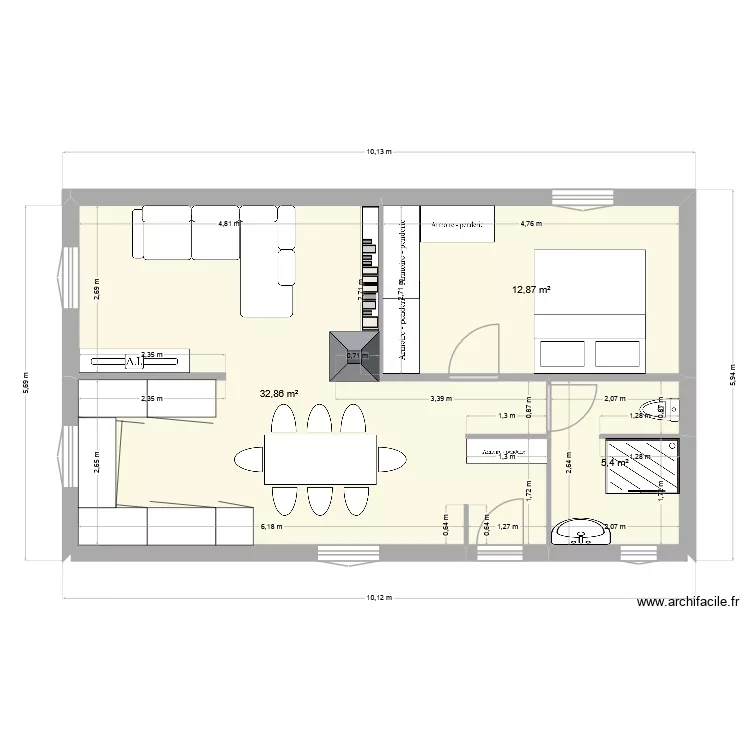 terrain. Plan de 3 et 51 m² terrain. Plan de 3 et 51 m²