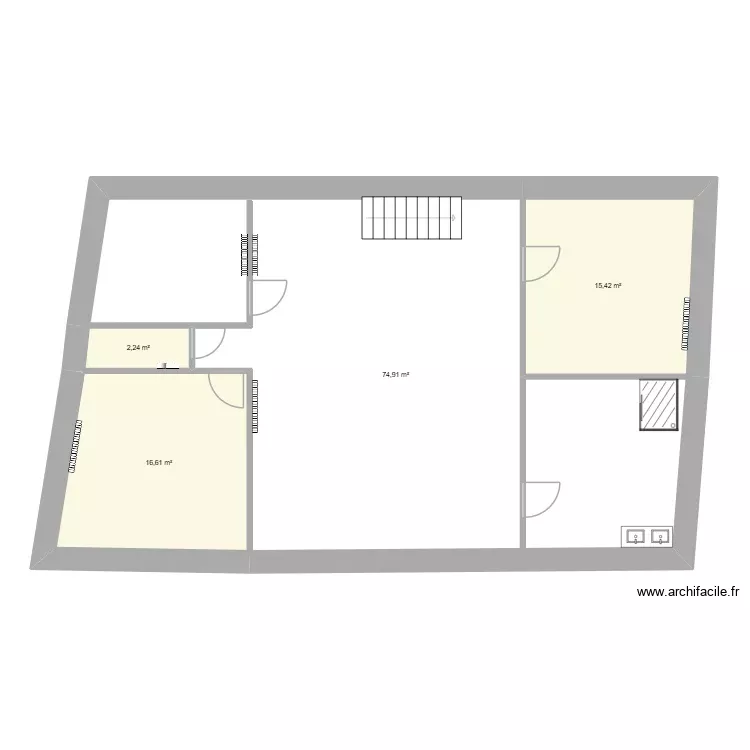 étage. Plan de 4 Pièces et 109 m² étage. Plan de 4 Pièces et 109 m²