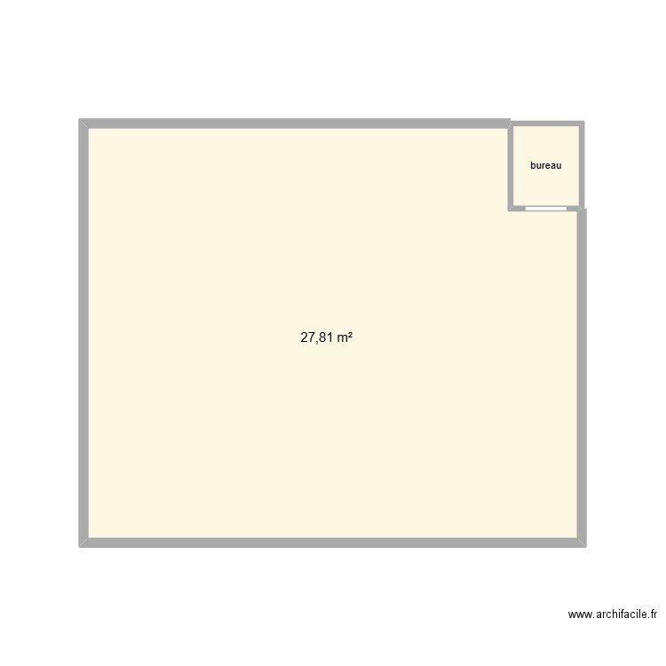 ugitech. Plan de 2 pièces et 29 m2