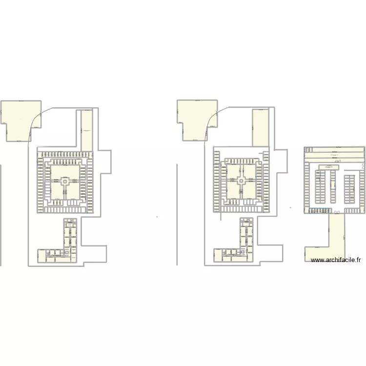 emprise au sol  rez de chauss&eacute;e UNIVERSITE. Plan de 0 pièce et 0 m2