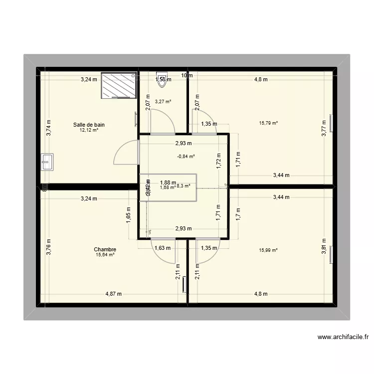 marte etage. Plan de 8 Pièces et 155 m² marte etage. Plan de 8 Pièces et 155 m²