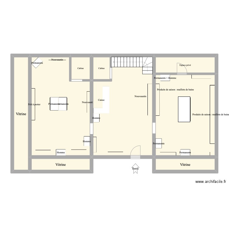 Eglantine. Plan de 9 pièces et 132 m2