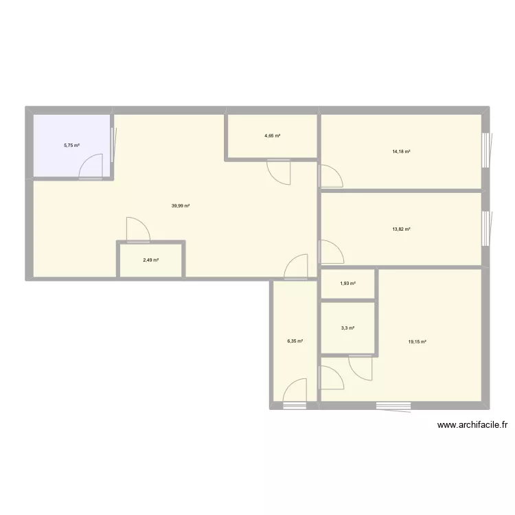 2 apparts LUNEL projet. Plan de 2 apparts LUNEL projet. Plan de