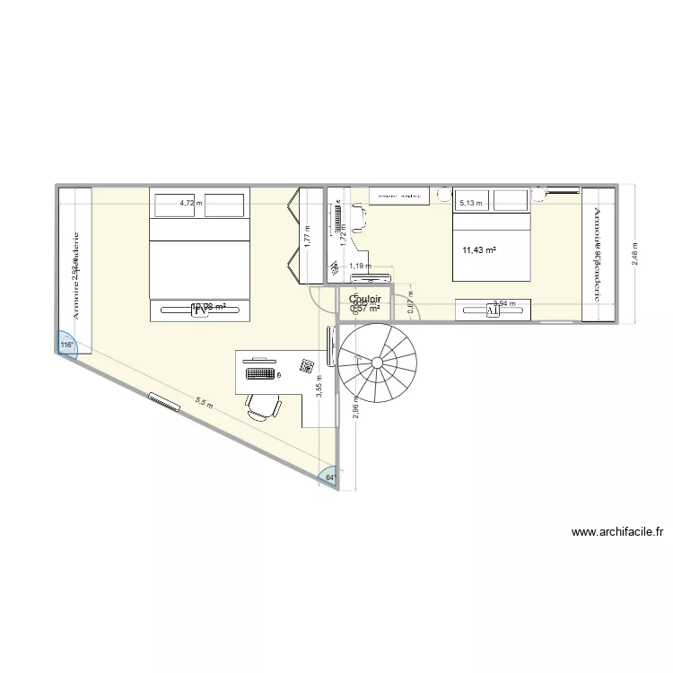 test 1. Plan de 3 et 32 m² test 1. Plan de 3 et 32 m²