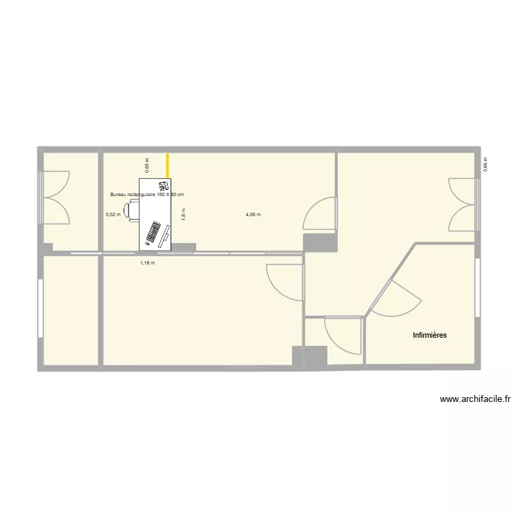 cabinet 1. Plan de 6 et 54 m² cabinet 1. Plan de 6 et 54 m²