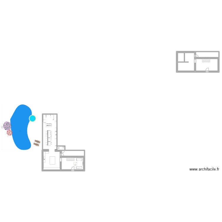 saint Mard de Réno. Plan de 5 pièces et 178 m2