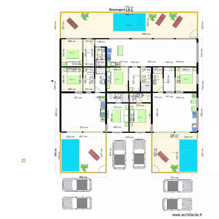 Beauregard parking 3 villa 1. Plan de 