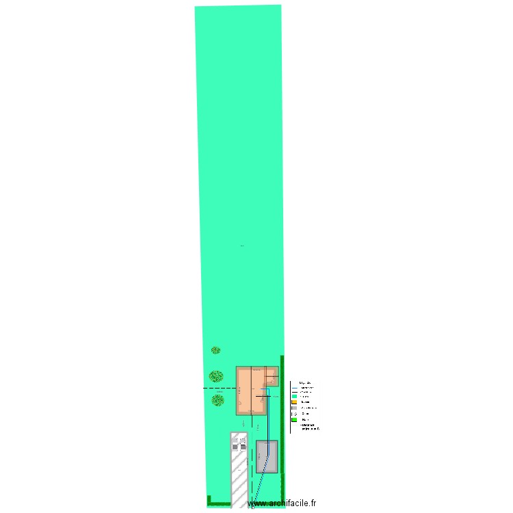 Plans de masse. Plan de 4 pièces et -918 m2