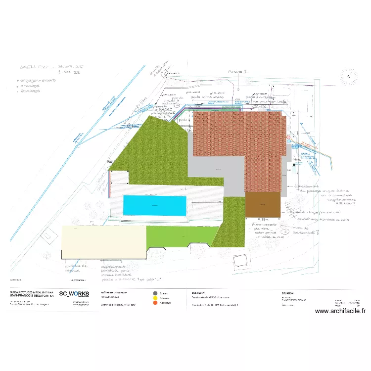 F&eacute;chy 1. Plan de 