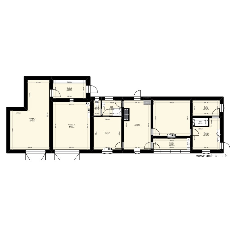 3 Appartements. Plan de 0 pièce et 0 m2