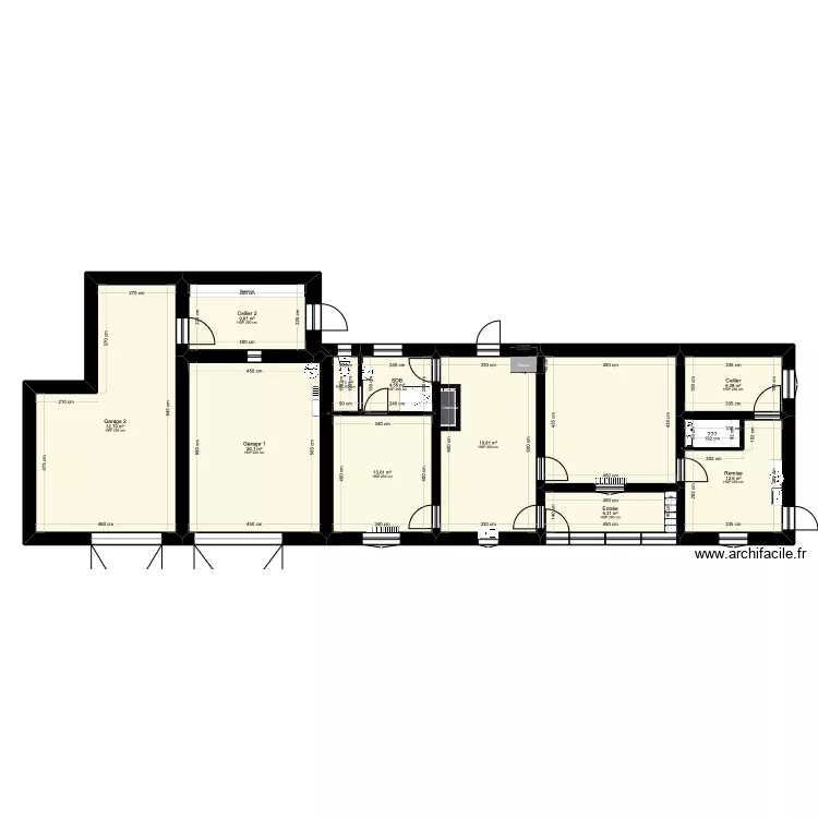 3 Appartements. Plan de 