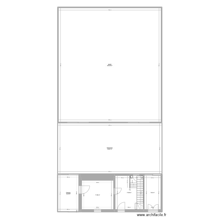 MONTCHAT RDC D ORIGINE - TRAVAUX. Plan de 6 pièces et 379 m2