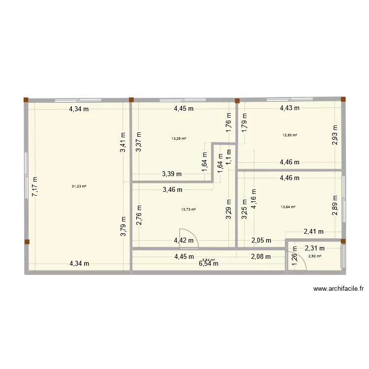 BUREAU CHATEAU. Plan de 7 et 94 m² BUREAU CHATEAU. Plan de 7 et 94 m²