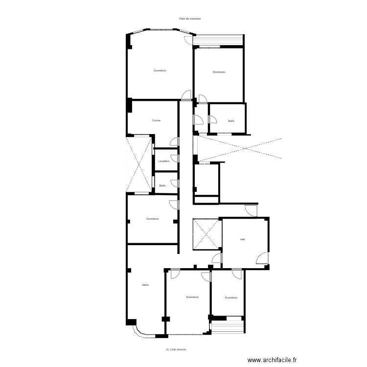 cirilo amoros 76-6 valencia. Plan de 0 pièce et 0 m2