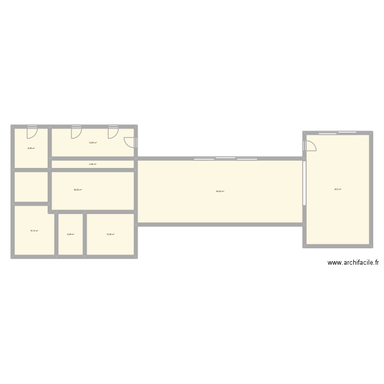 PROJET 28.11.2025. Plan de 9 pièces et 192 m2