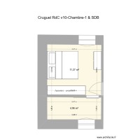 Cruguel RdC v10-Chambre-1 & SDB-avec meubles v01