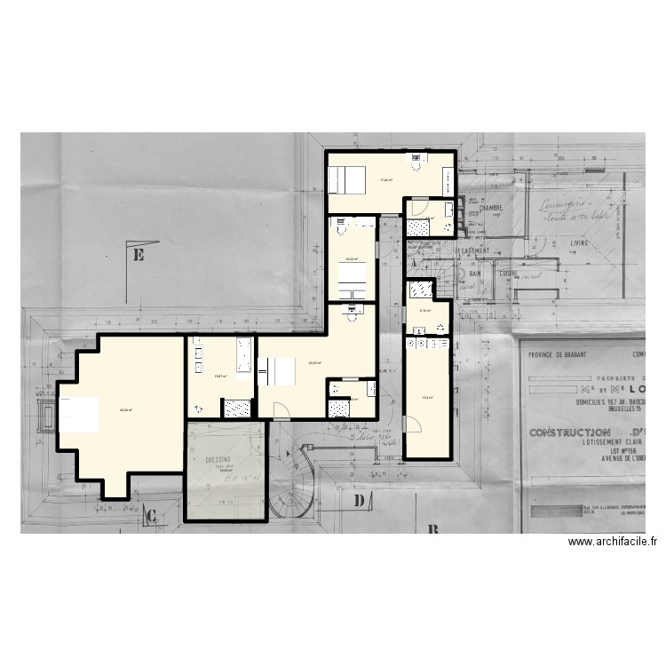 1er Orée. Plan de 10 pièces et 152 m2