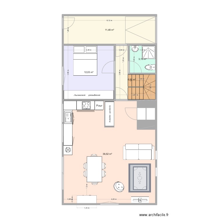 CANOHES. Plan de 5 pièces et 72 m2