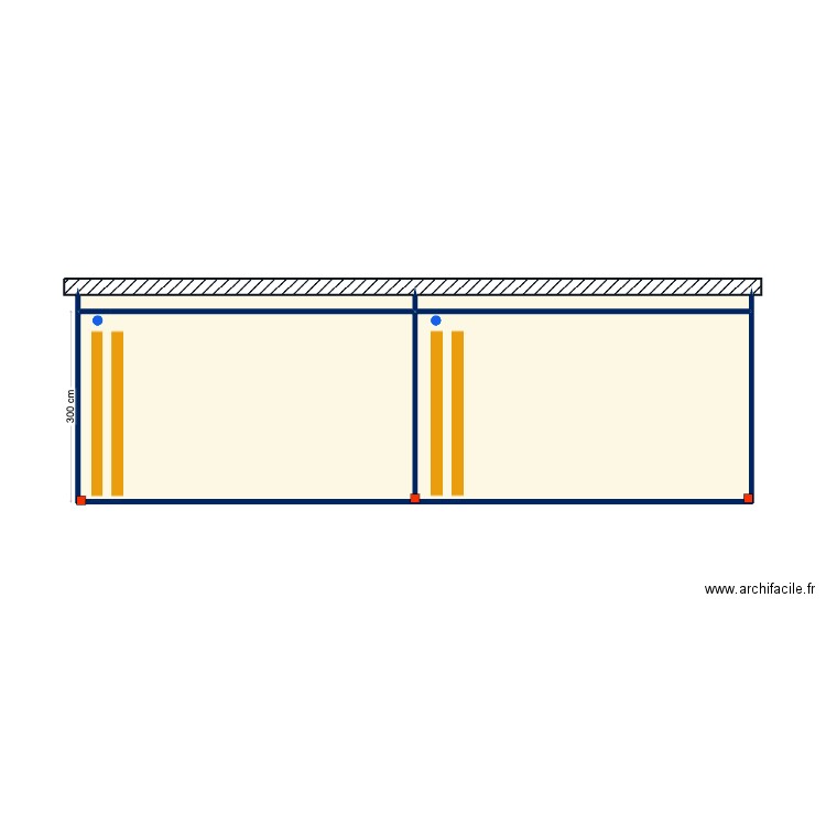Beer V2. Plan de 4 pièces et 32 m2