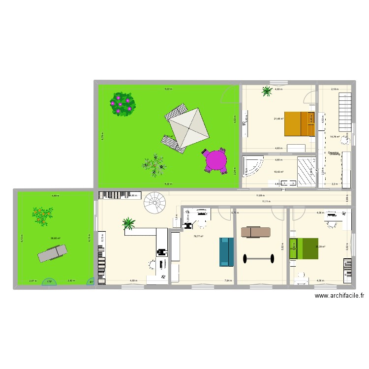 Plan 2. Plan de 7 pièces et 239 m2