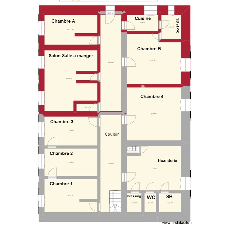 rc rodolphe. Plan de 0 pièce et 0 m2