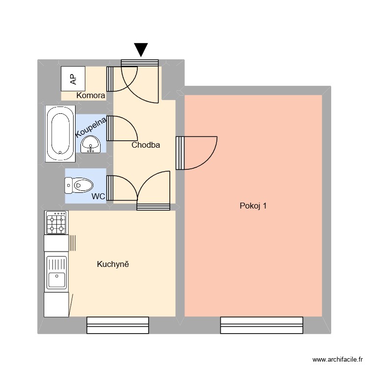 Místní 358, byt 4. Plan de 0 pièce et 0 m2 Místní 358, byt 4. Plan de 0 pièce et 0 m2