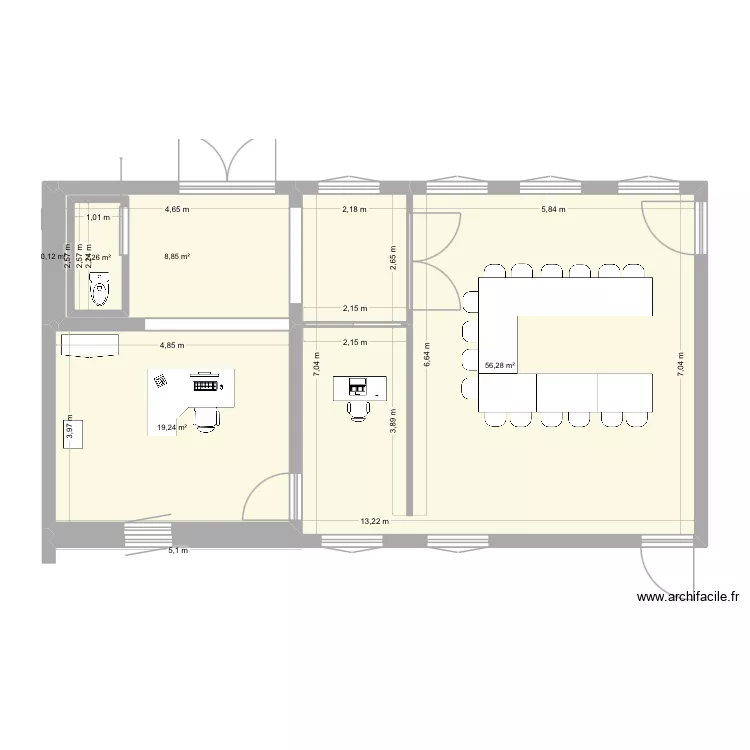 NOUVELLE MAIRIE. Plan de 5 et 90 m² NOUVELLE MAIRIE. Plan de 5 et 90 m²