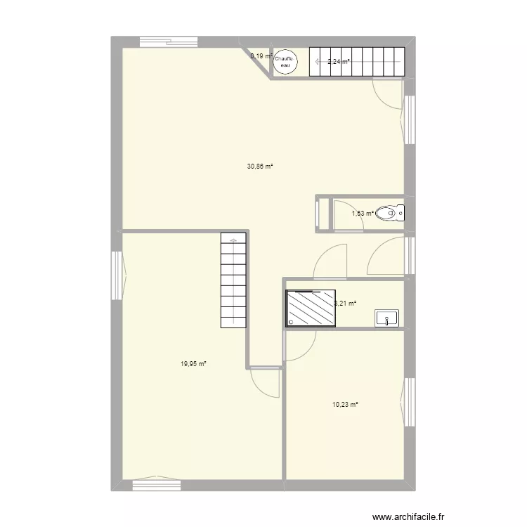 LA CHAPELLE CARO. Plan de 