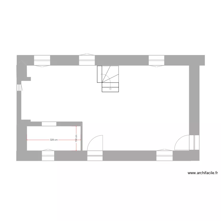 RDC appartement lapinette . Plan de 