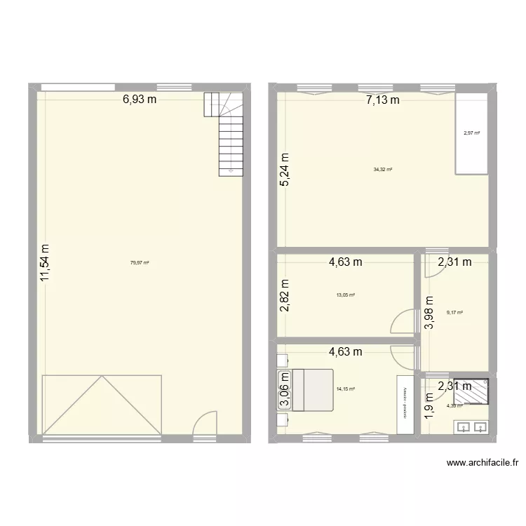 essai 1. Plan de 7 Pièces et 161 m² essai 1. Plan de 7 Pièces et 161 m²