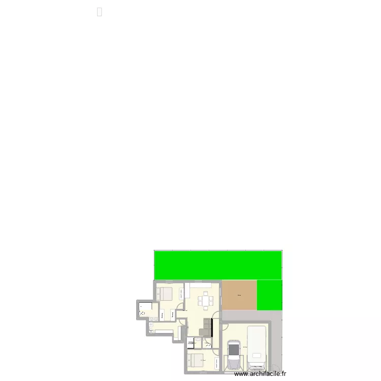 Garage 3. Plan de 5  et 107 m²