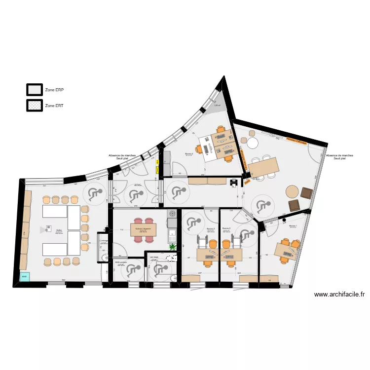 Pamiers v17 - ERP. Plan de 15  et 143 m²