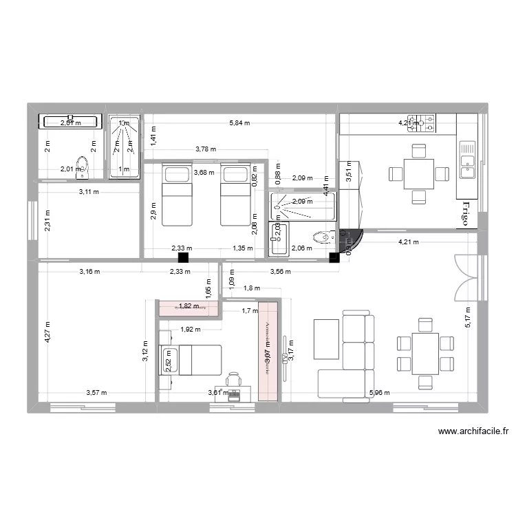 Maisonklll. Plan de 9 Pièces et 112 m²