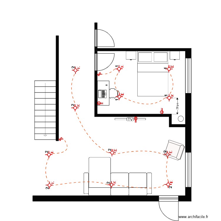 langlois Électrique. Plan de 0 pièce et 0 m2