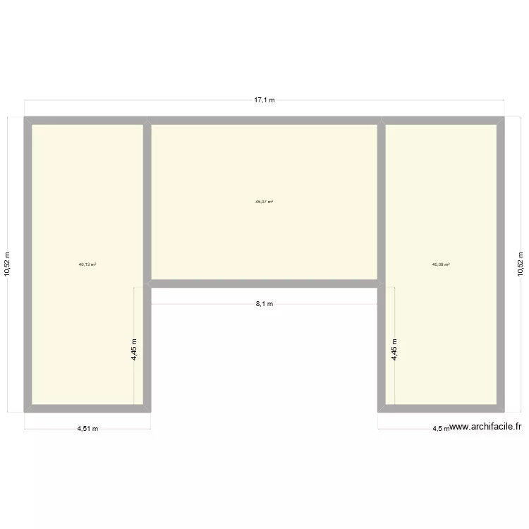 maison petit terrain  avec garage. Plan de 3  et 125 m²