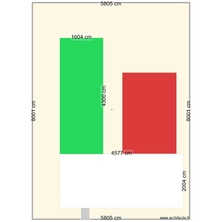 p2e. Plan de 1 pièce et 350 m2