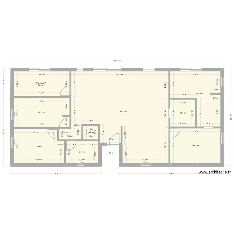 maison. Plan de 9 et 126 m² maison. Plan de 9 et 126 m²