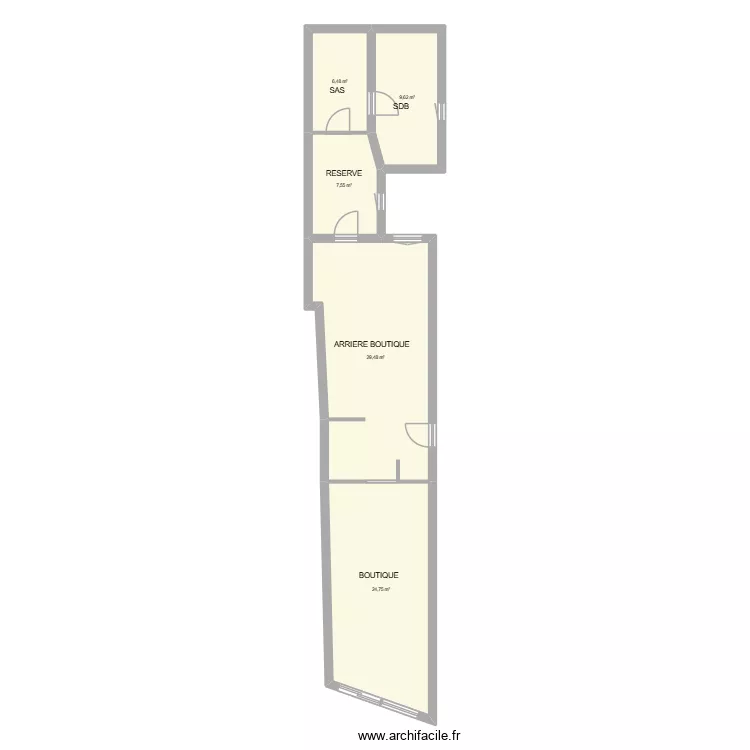 PARIS. Plan de 5 Pièces et 78 m²