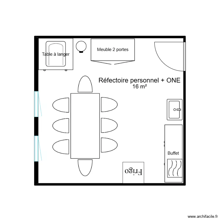 Réfectoire. Plan de Réfectoire. Plan de