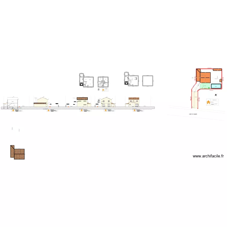 maison Villeveyrac. Plan de 