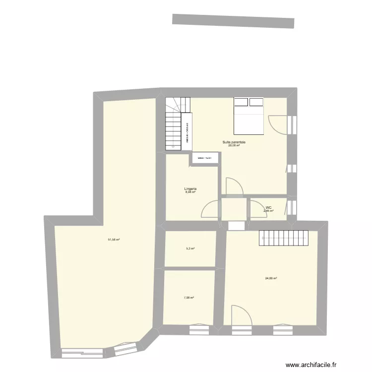 ASNIERE LA GIRAUD 3. Plan de 8 et 130 m² ASNIERE LA GIRAUD 3. Plan de 8 et 130 m²