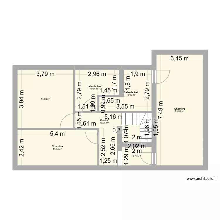 maison étage. Plan de 7 et 78 m² maison étage. Plan de 7 et 78 m²