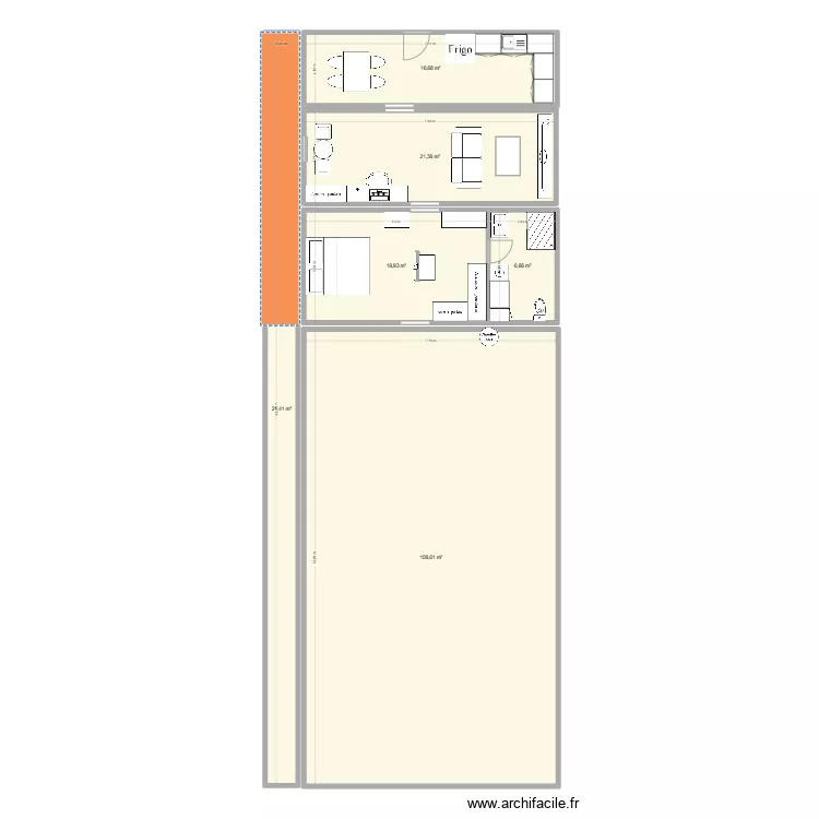 combles. Plan de 